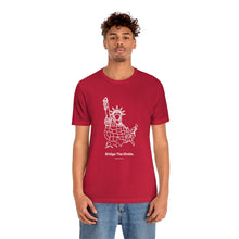 Load image into Gallery viewer, Bridge the Divide - Unisex Jersey Short Sleeve Tee
