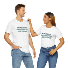 Load image into Gallery viewer, My Politics Is (Green) - Unisex Jersey Short Sleeve Tee
