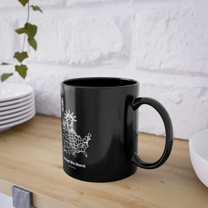 United We Stand - Black Coffee Cup, 11oz