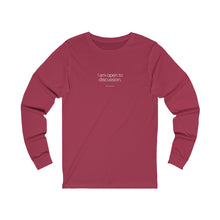Load image into Gallery viewer, Open to Discussion - Unisex Long Sleeve Tee
