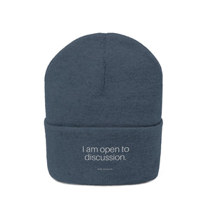 Open to Discussion - Knit Beanie