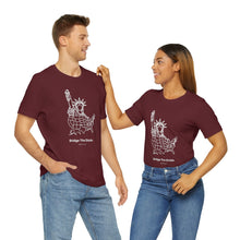 Load image into Gallery viewer, Bridge the Divide - Unisex Jersey Short Sleeve Tee
