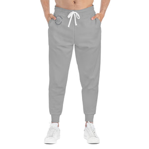 Let's Have A Discussion (Grey) - Athletic Joggers (AOP)
