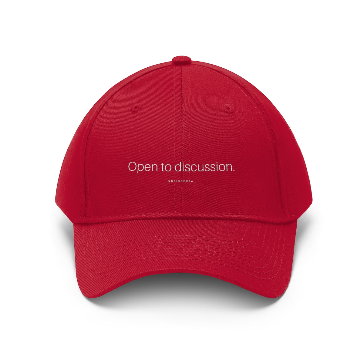 Open to Discussion - Unisex Twill Hat – BridgeUSA